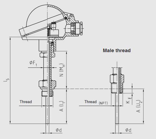 Термометр Pt100 TR10-B фото 5