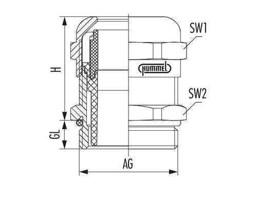 Кабельная втулка из нержавеющей стали HSK-INOX-EMC фото 2