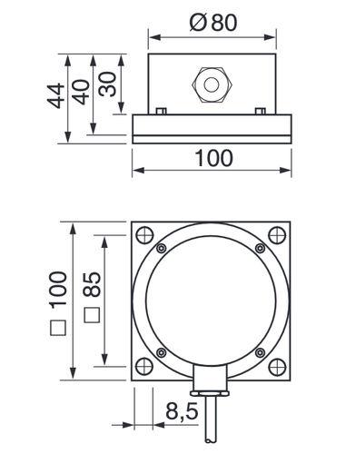 Индуктивный концевой выключатель IDKW 120 series фото 3